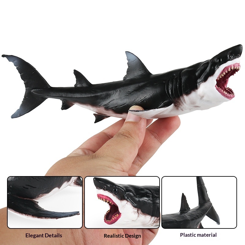 Set animali marini giocattolo squali e creature marine_voghion.com