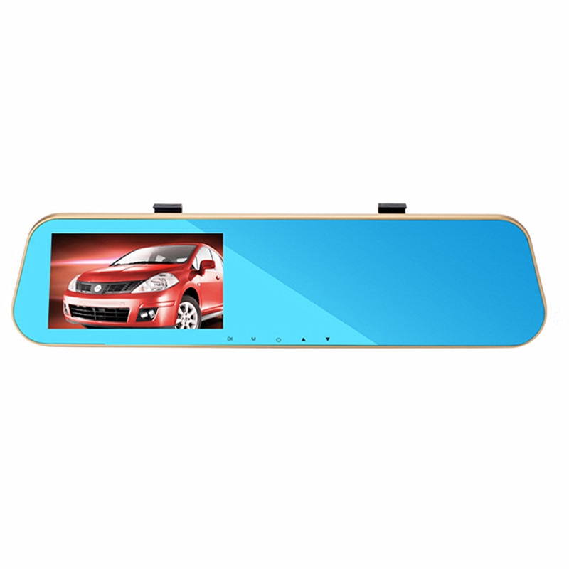 CEC Dashcam Car Rearview Mirror Front And Rear HD Night Vision Dual Lens Reversing Camera Loop Recording_voghion.com