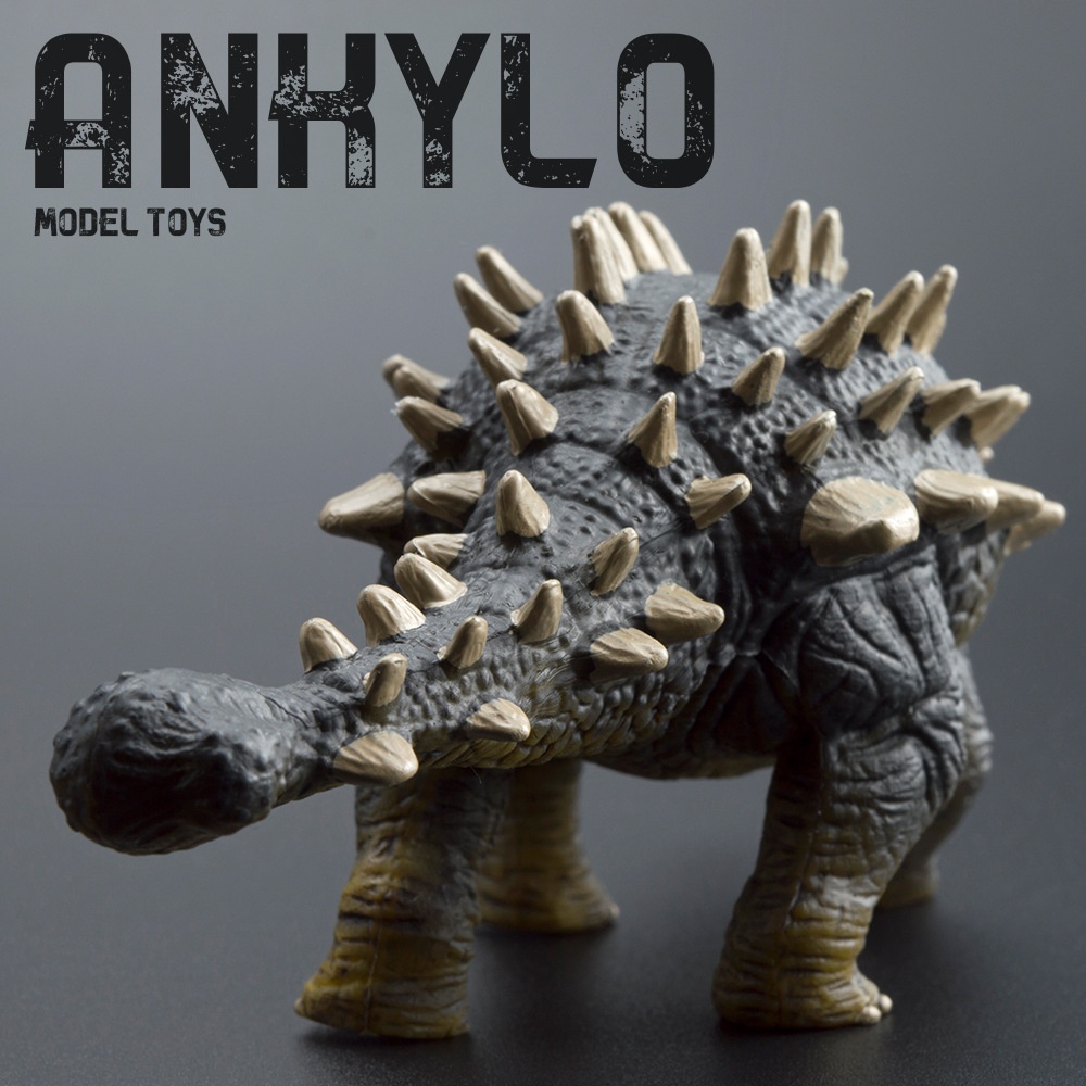 Modello realistico di dinosauro transfrontaliero in plastica rigida, mondo animale giurassico, giocattolo, statuetta di Ankylosaurus, regalo_voghion.com
