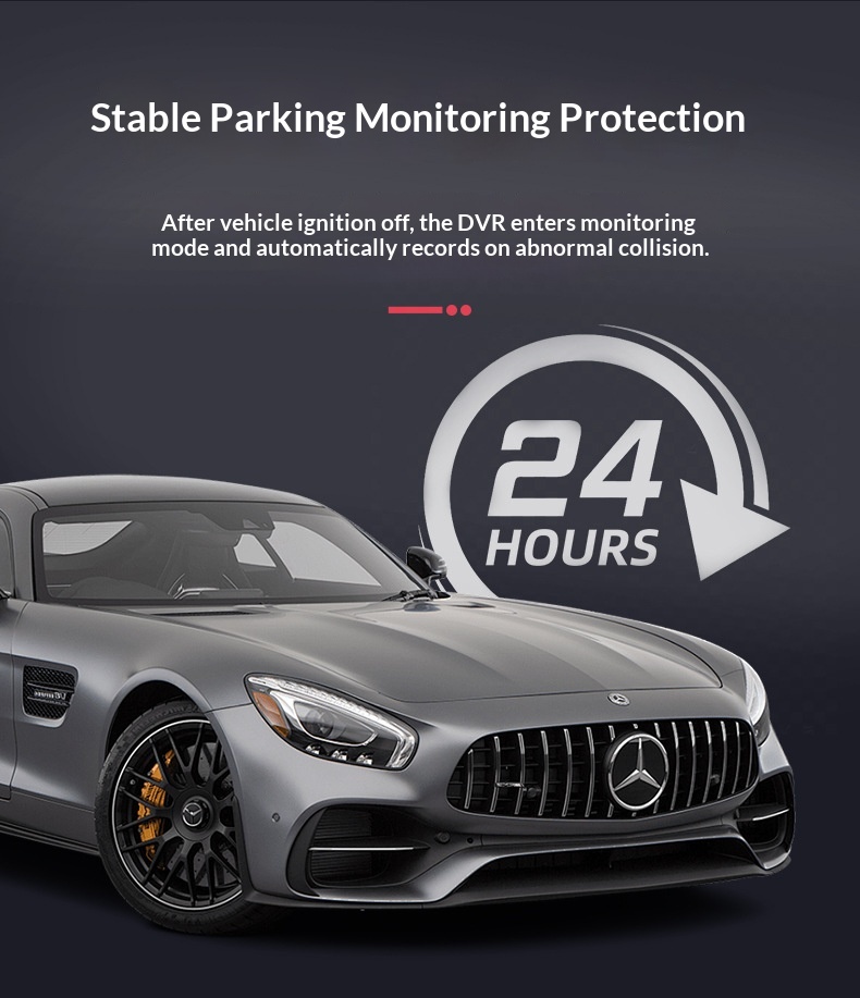 Caméra embarquée 4K HD transfrontalière 2025 avec connexion Wi-Fi et téléphone portable, vision nocturne Starlight, double enregistreur DVR pour voiture et enregistrement quadruple._voghion.com