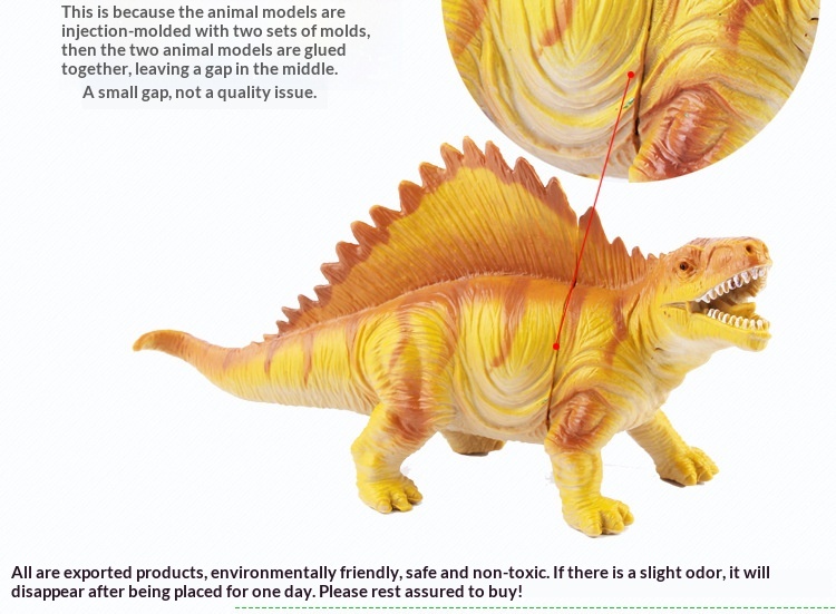 New Simulation BB Squeaky Children's Educational Model Toy Soft Plastic Sound Dinosaur Multiple Options Available_voghion.com
