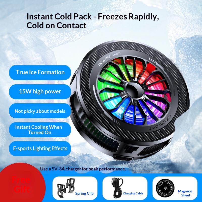 2026 New Model K6 Mobile Phone Cooler With Four-Level Adjustment, AI Temperature Control, Semiconductor Cooling,_voghion.com