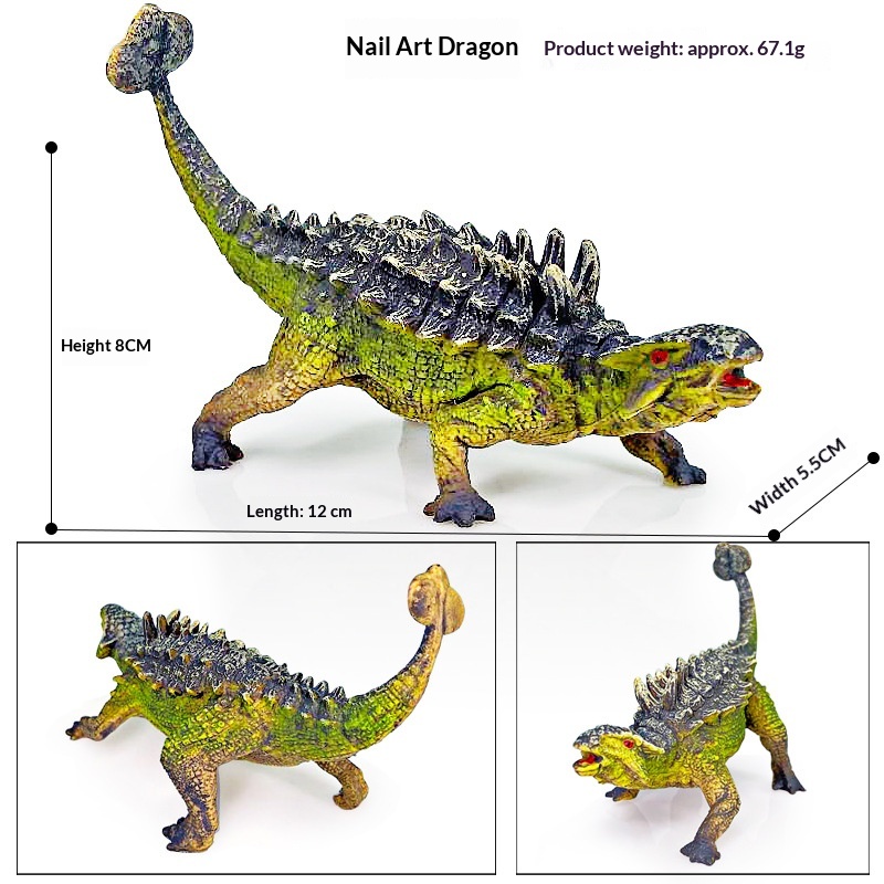 Cross-Border 2-13inch Hollow Plastic Large Animal Solid Simulation Dinosaur Model Ornament Toy Wholesale_voghion.com