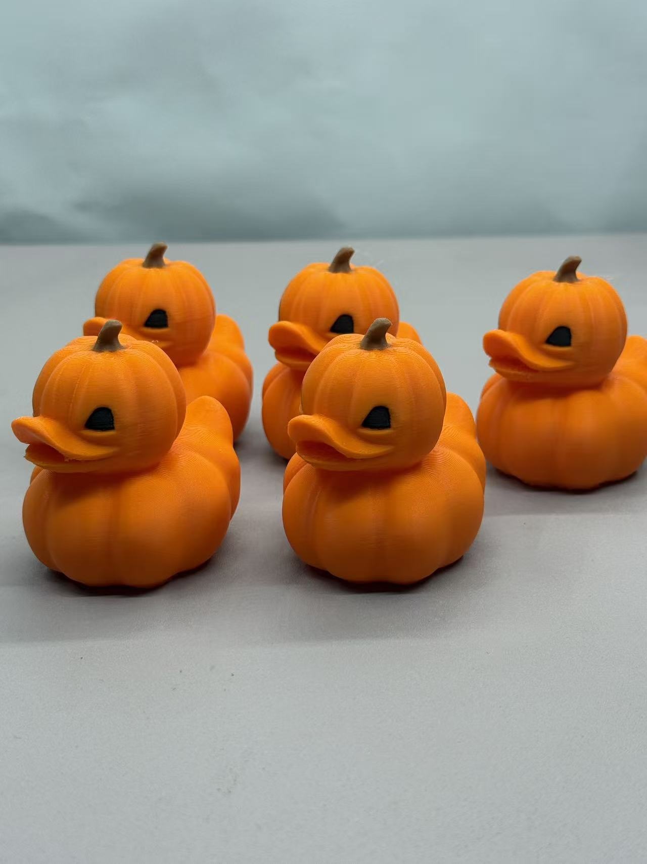 3d Printed Pumpkin Duck Halloween Ornament Decorative Figure_voghion.com