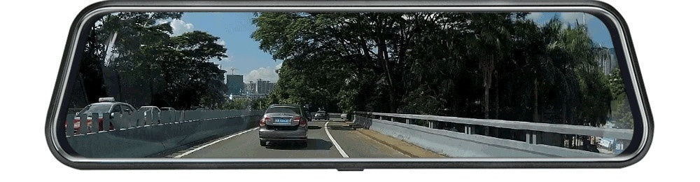Dashcam specchietto con telecamera anteriore e posteriore_voghion.com