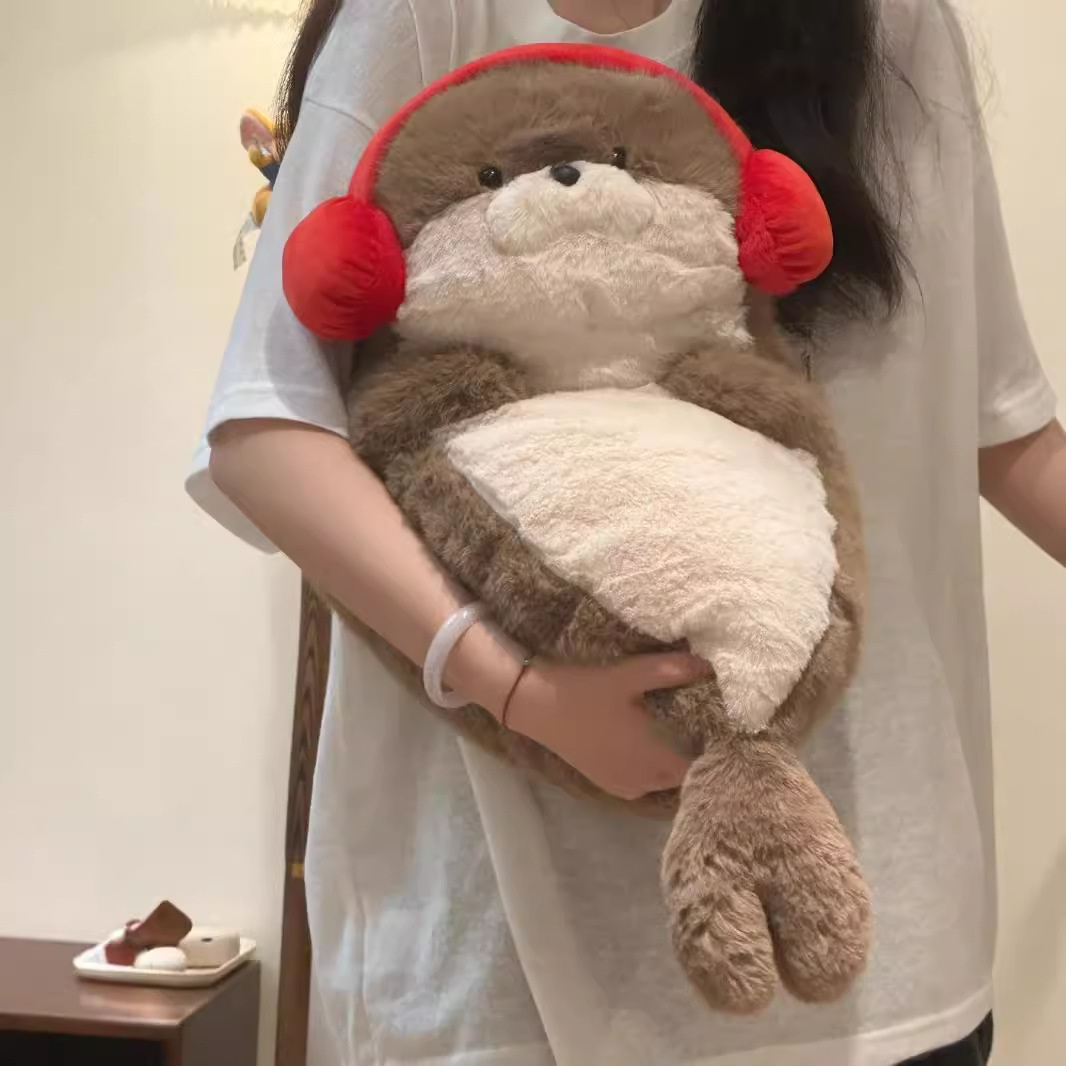 Duai Original Liegende Plüschpuppe Beruhigende Schlafhilfe Niedliches Robbenkissen Geburtstagsgeschenk Großhandel_voghion.com