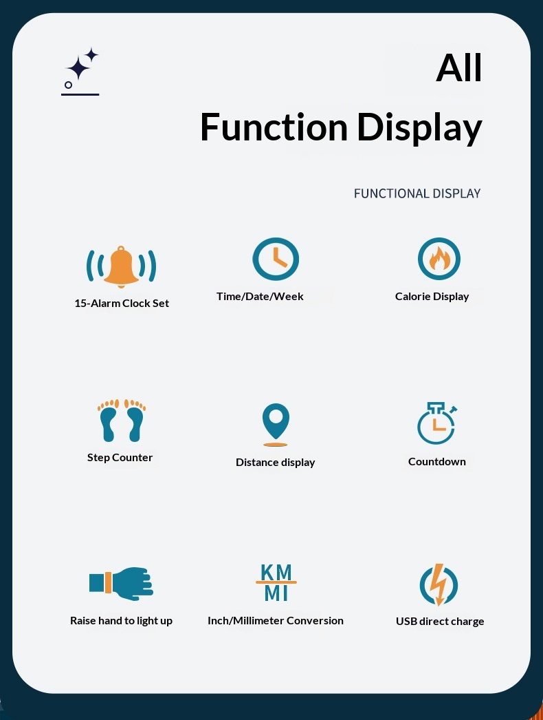 Alarm Clock Reminder Countdown Rechargeable Student Electronic Bracelet Gift Electric Watch_voghion.com