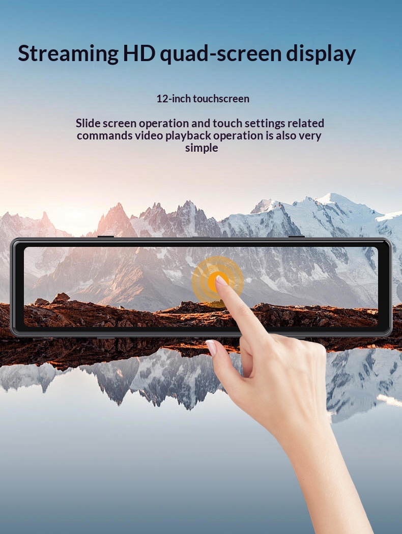 Dashcam 4k Mit Panorama Full Screen Display Wifi Nachtsicht_voghion.com