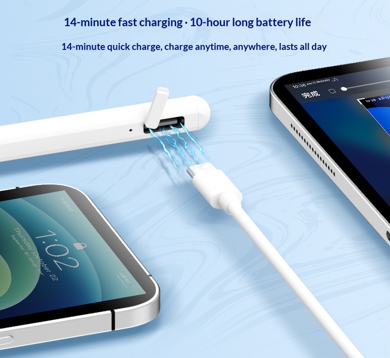 Stylet capacitif anti-erreur pour iPad, compatible avec les écrans tactiles des tablettes._voghion.com