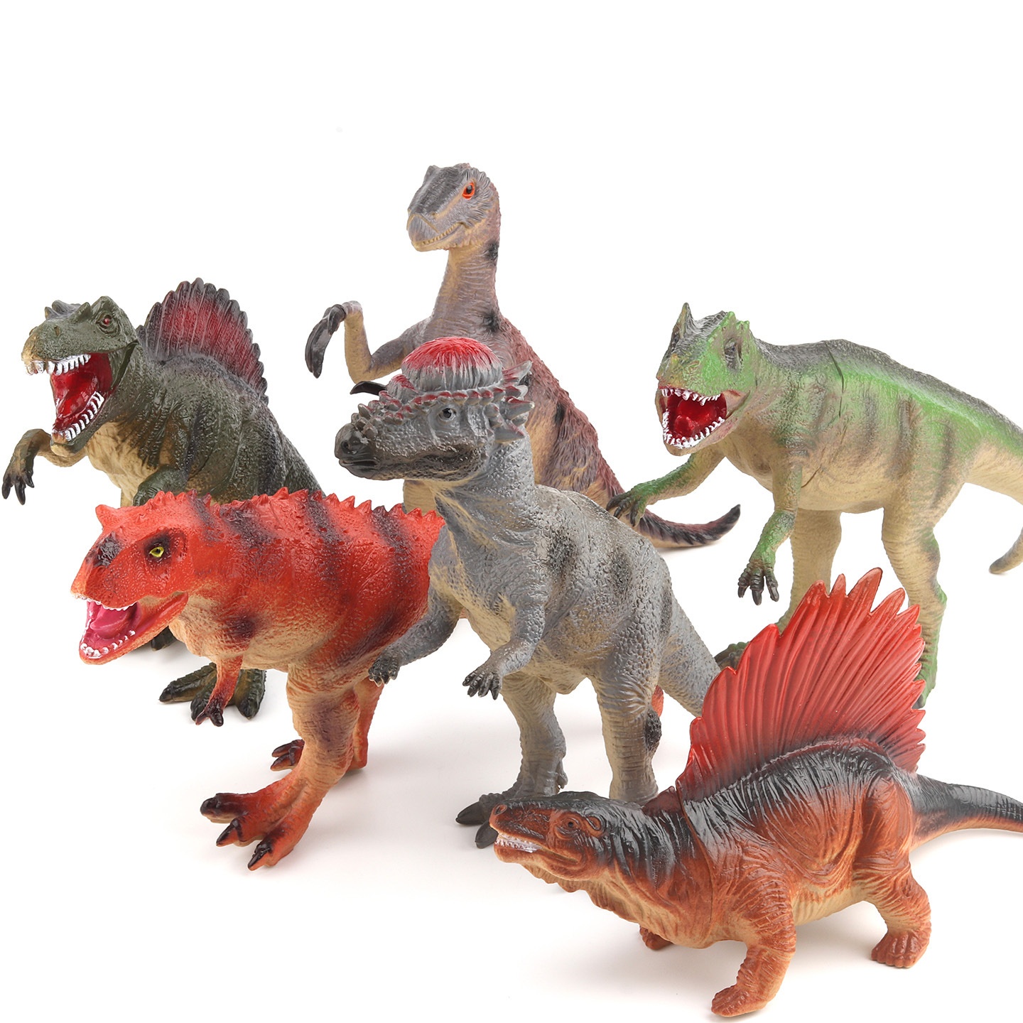 Cross-border Children's Dinosaur Animal Toy, Therizinosaurus And Pachycephalosaurus Model Figurine, Squeaking_voghion.com