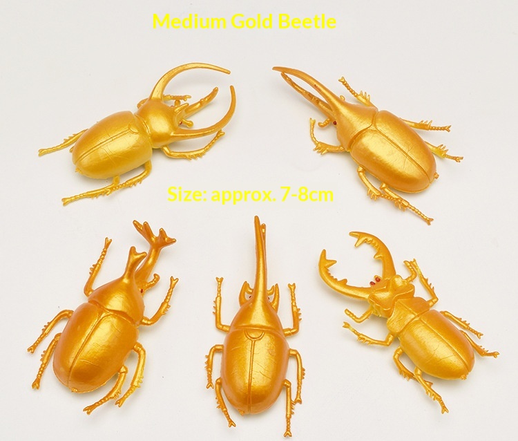 Statuetta animale scarabeo realistica giocattolo per bambini_voghion.com