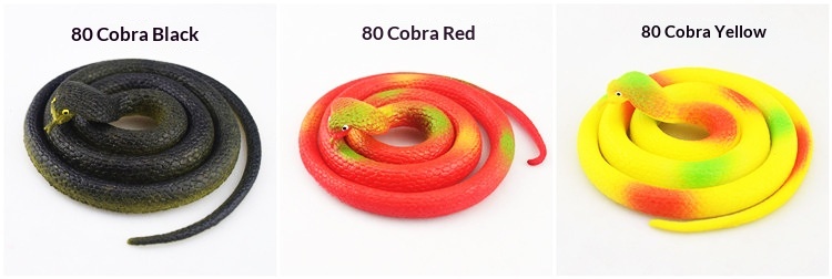Cobra in plastica morbida realistica 80cm giocattolo scherzo_voghion.com