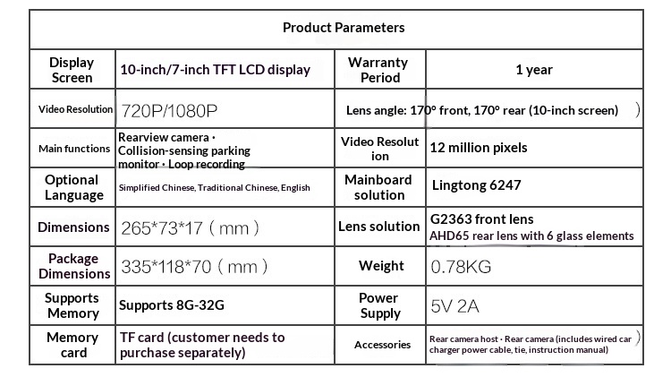 Dashcam specchietto retrovisore streaming media visione notturna_voghion.com