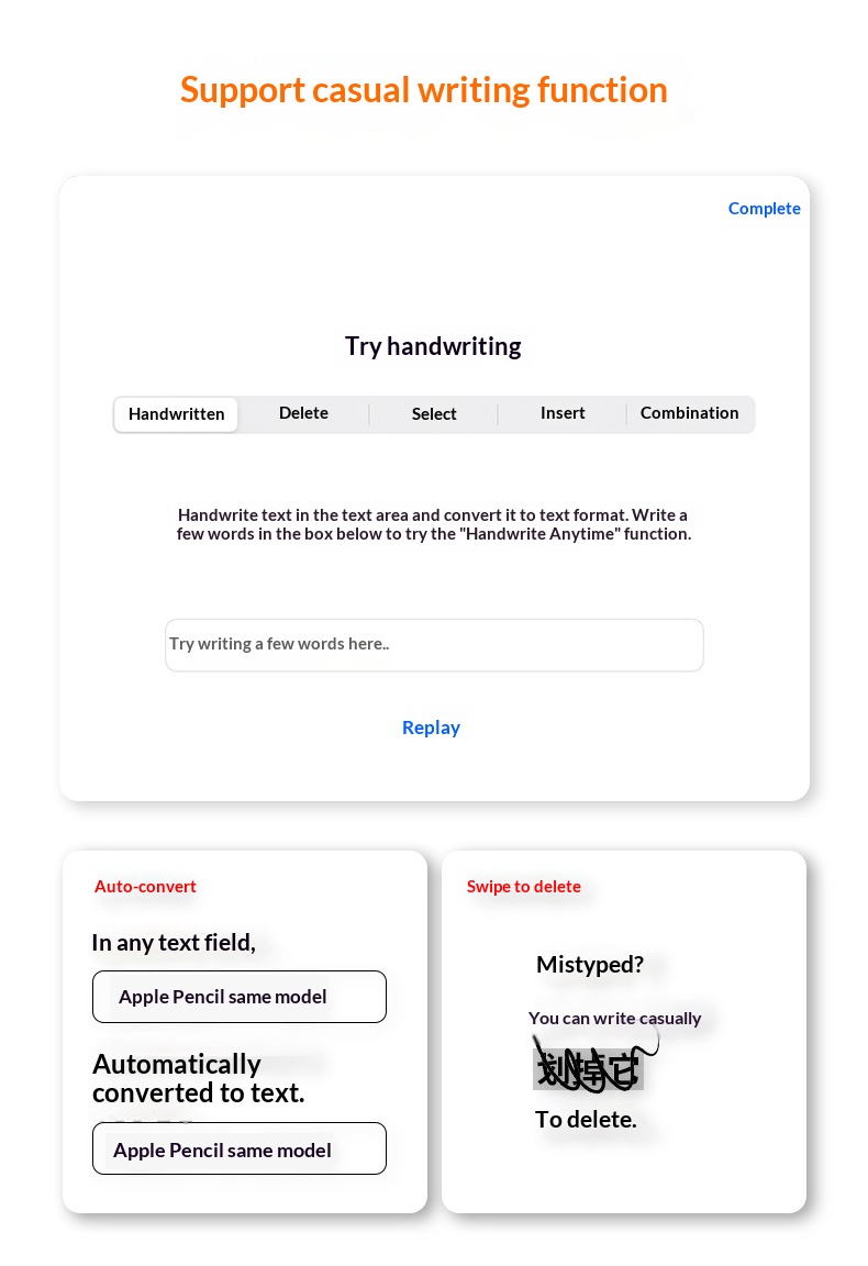 Stylet universel à écran tactile compatible avec iPad, téléphones et tablettes Android capacitifs, rechargeable et magnétique_voghion.com