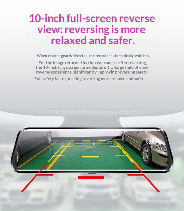 Dashcam specchietto retrovisore streaming media visione notturna_voghion.com