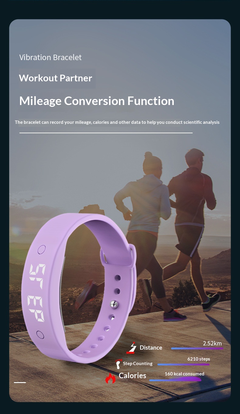 Alarm Clock Reminder Countdown Rechargeable Student Electronic Bracelet Gift Electric Watch_voghion.com