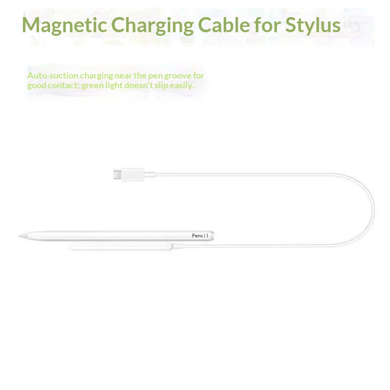Stylet capacitif rechargeable compatible avec l'Apple Pencil 2e génération, stylet tactile à chargement magnétique sans fil_voghion.com