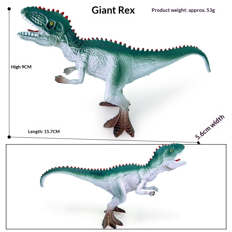 Cross-Border 2-13inch Hollow Plastic Large Animal Solid Simulation Dinosaur Model Ornament Toy Wholesale_voghion.com