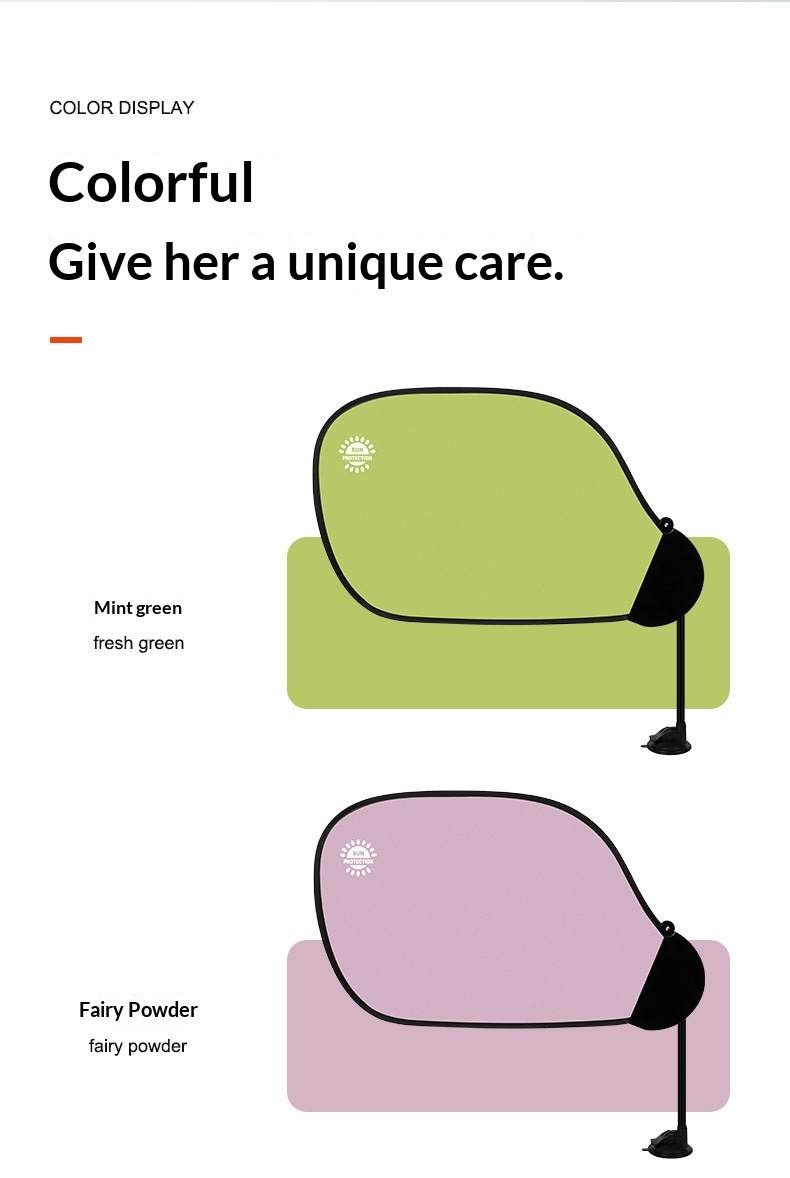 Parasole laterale anteriore per finestrino auto con isolamento termico a 360°, tendina oscurante._voghion.com