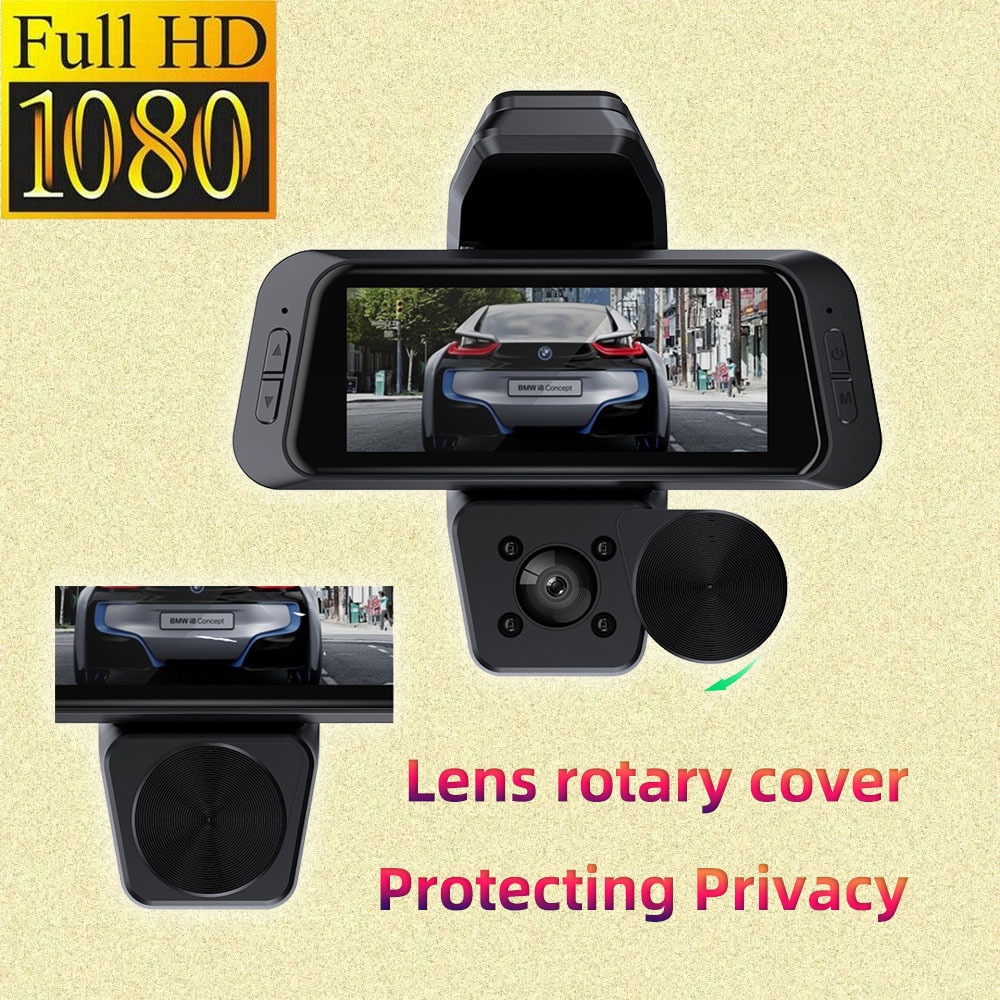 2025 Cross-Border HD Dash Cam 3-Channel 1080P Recorder Camera Phone Playback Video_voghion.com