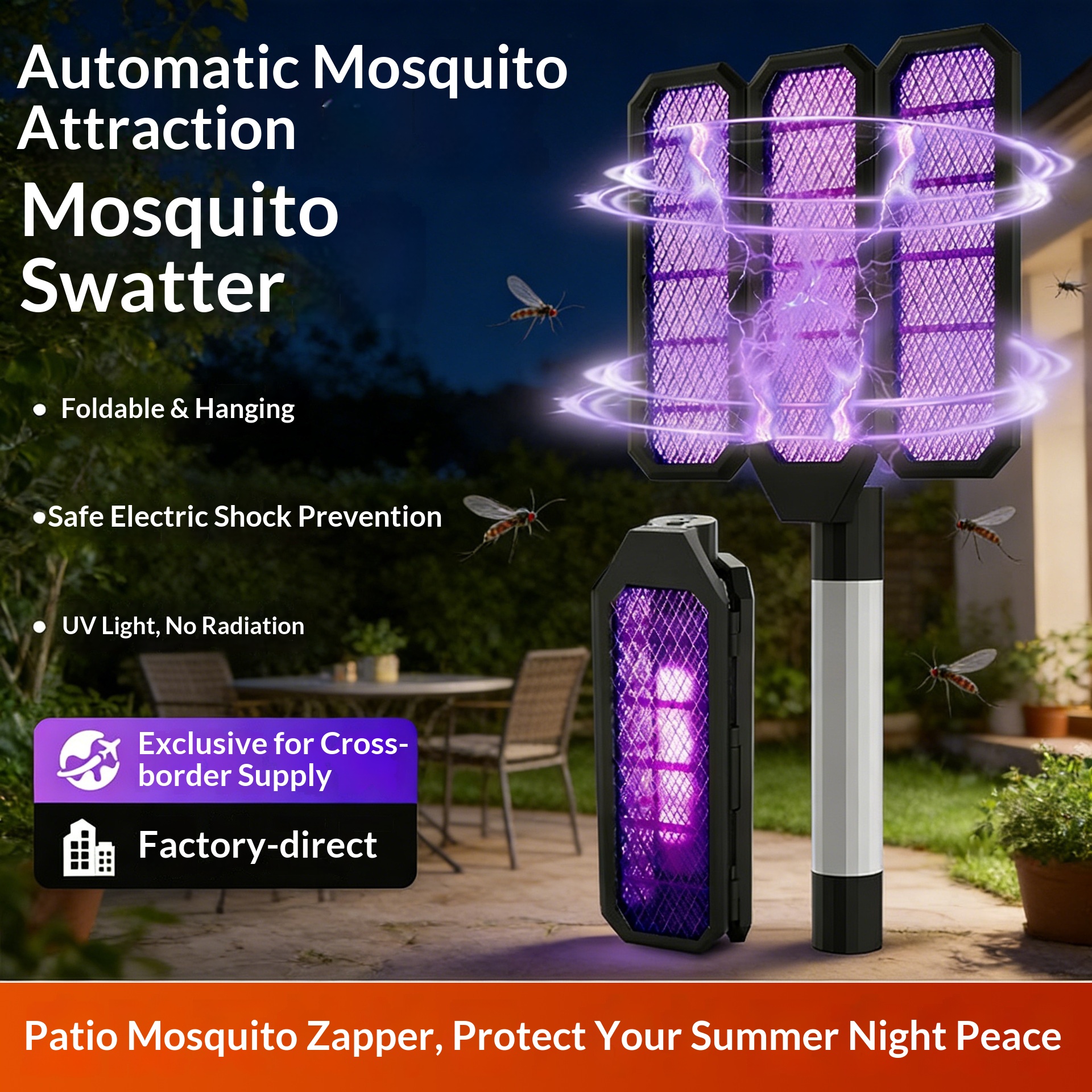 kill Lamp, Customized For Courtyard And Bedroom, Light Wave Trap, Swatt, Cross-bord Electric Mosquito_voghion.com