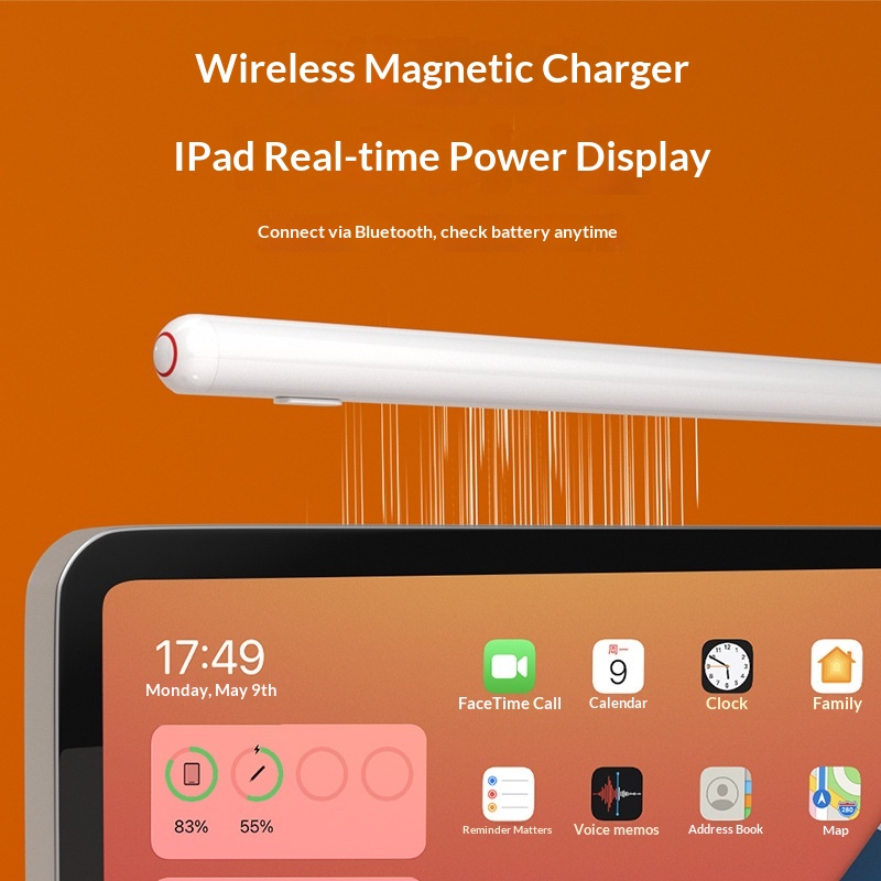 Stylet universel à écran tactile compatible avec iPad, téléphones et tablettes Android capacitifs, rechargeable et magnétique_voghion.com