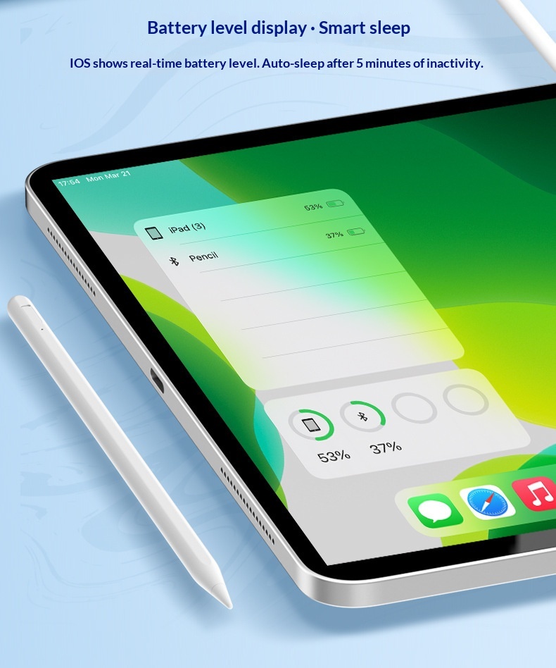 Stylet capacitif anti-erreur pour iPad, compatible avec les écrans tactiles des tablettes._voghion.com