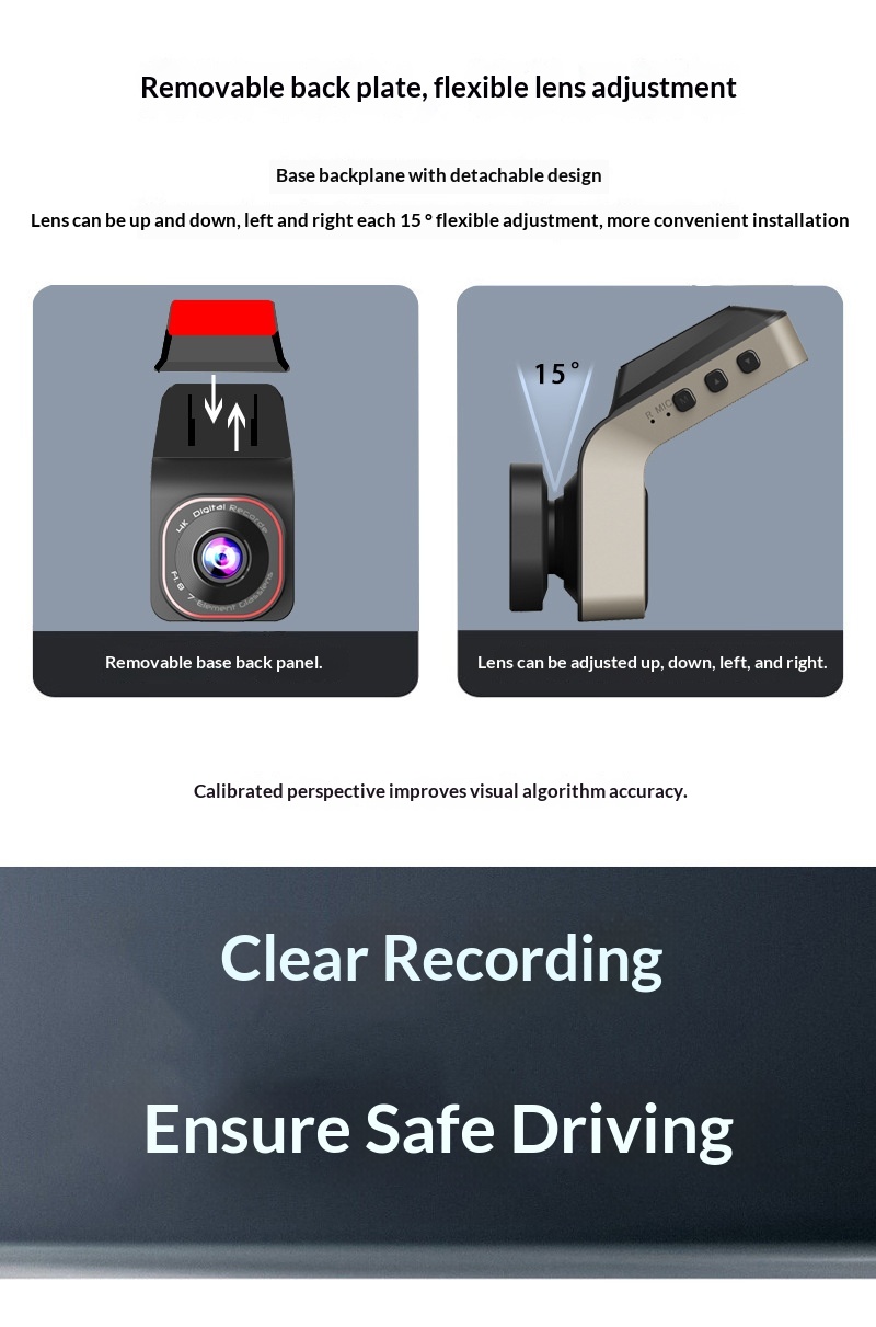 Dashcam 2k fram- och backkamera med parkeringsövervakning_voghion.com