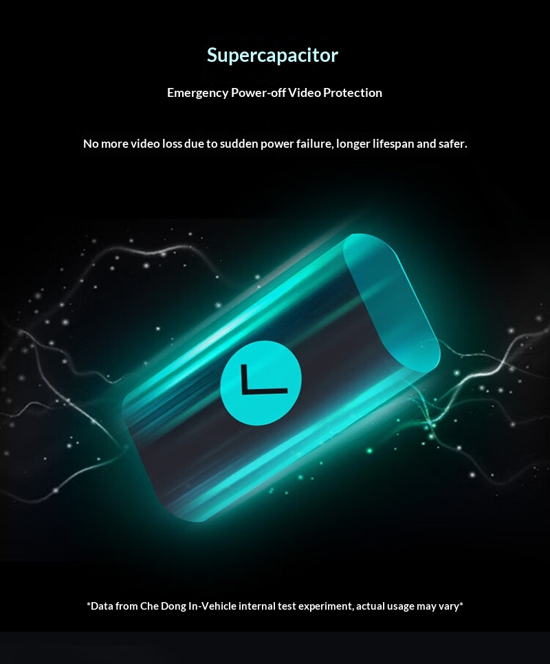 Dashcam 2k fram- och backkamera med parkeringsövervakning_voghion.com