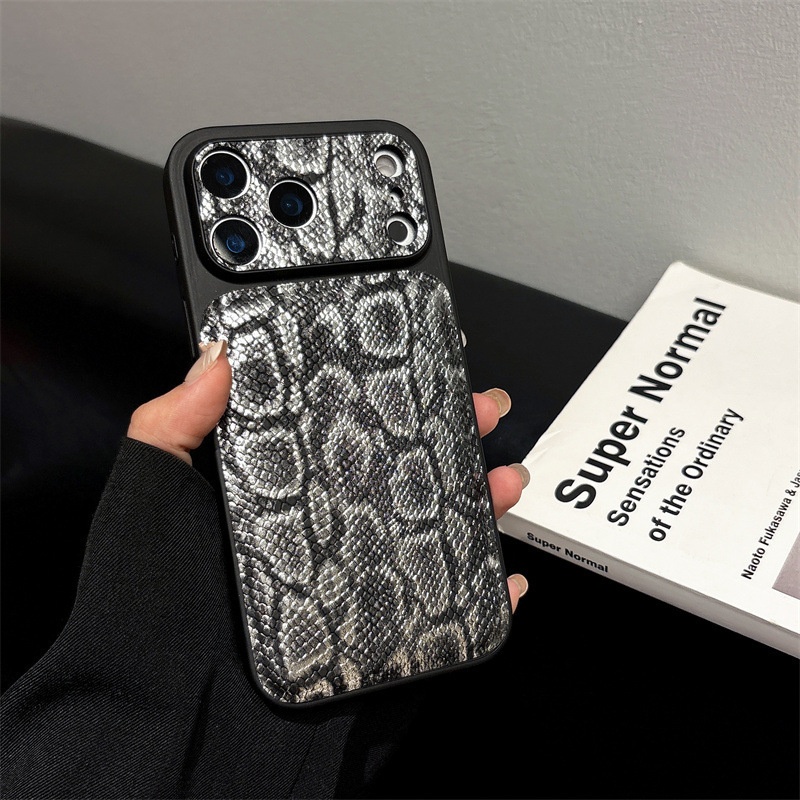 New Python Skin Pattern Case Instantly Transforms Into A 17promax Phone Case, Suitable For 16pro/15, Anti-drop_voghion.com