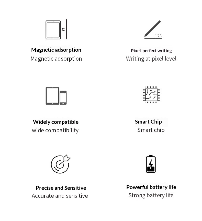 Stylet capacitif universel Source Factory compatible avec les smartphones Huawei et iPad, pour le dessin sur écran tactile_voghion.com