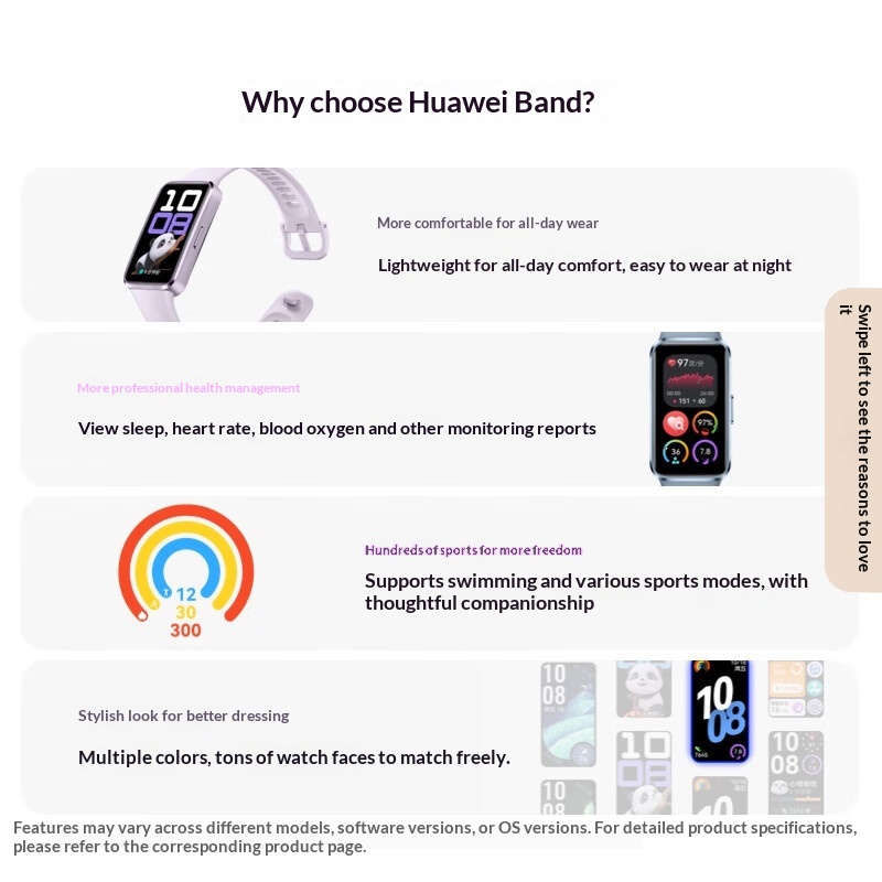 Huawei Band 10 Standard Edition Smart Professional Sleep Analysis Mood Health Heart Rate Monitoring Sports Bracelet_voghion.com