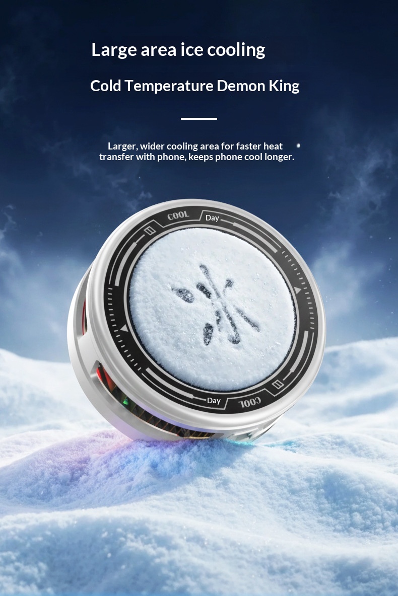 2026 New Model K6 Mobile Phone Cooler With Four-Level Adjustment, AI Temperature Control, Semiconductor Cooling,_voghion.com