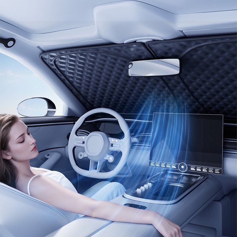 Ombrello per auto, protezione termica, isolamento, rivestimento argentato, antiriflesso, visiera parasole per parabrezza, protezione anteriore_voghion.com