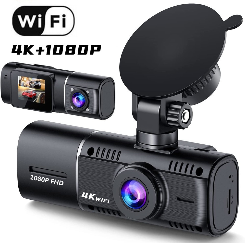 Telecamera da cruscotto transfrontaliera ad alta definizione 1080P, doppia registrazione, visione notturna a infrarossi, angolo di visione ultra-grandangolare, parcheggio._voghion.com
