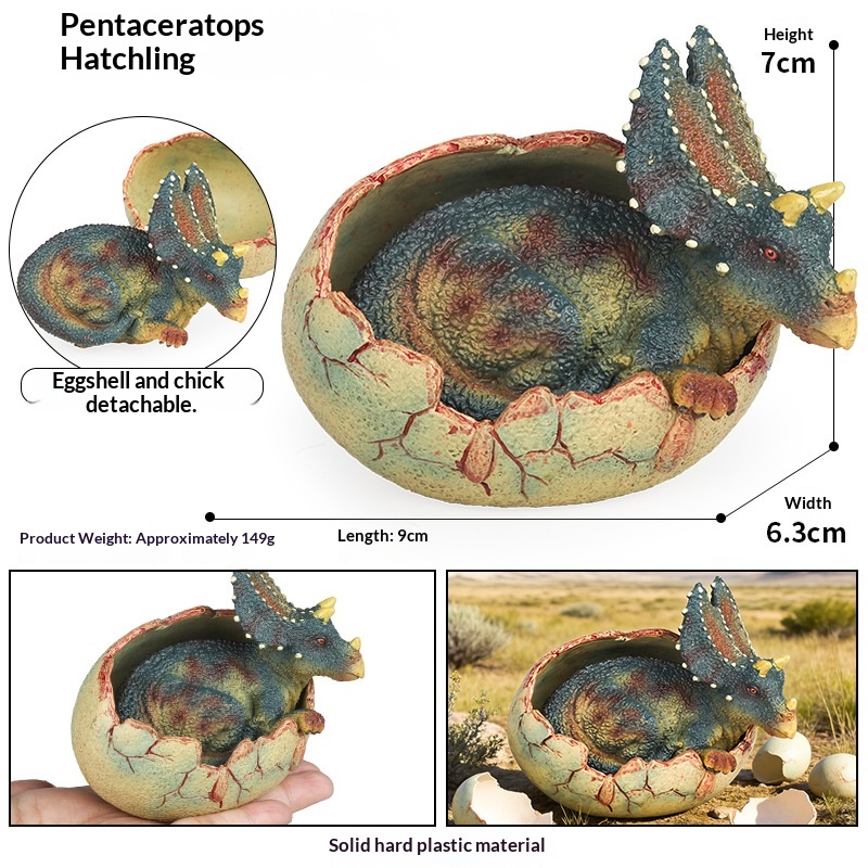 Dinosaur Egg Hatching Figure Realistic T-rex Spinosaurus Toy_voghion.com