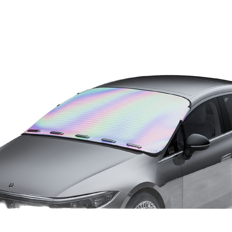 Türclip-Sonnenschutz, Frontscheiben-Sonnenschutz, Hitzeisolierung, Lichtundurchlässigkeit, Regenschirm, Auto-Vorhangbrett_voghion.com