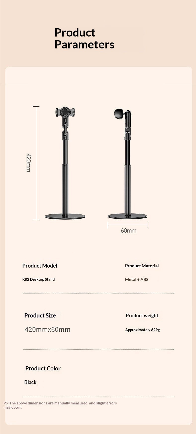 Overhead Video Stand For Phone And Tablet Rotating Adjustable_voghion.com