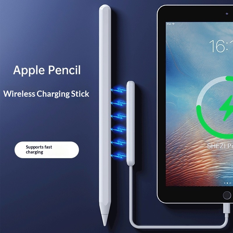 Stylet capacitif rechargeable compatible avec l'Apple Pencil 2e génération, stylet tactile à chargement magnétique sans fil_voghion.com