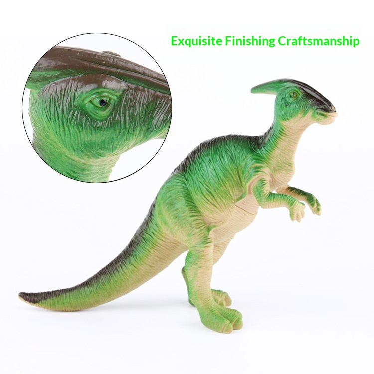 New Simulation BB Squeaky Children's Educational Model Toy Soft Plastic Sound Dinosaur Multiple Options Available_voghion.com