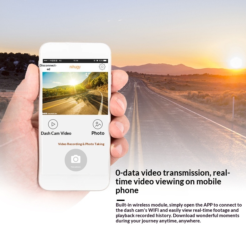 Versteckte WLAN-Dashcam für grenzüberschreitenden E-Commerce mit 360°-Nachtsicht und HD-Panorama-Autoaufnahme_voghion.com