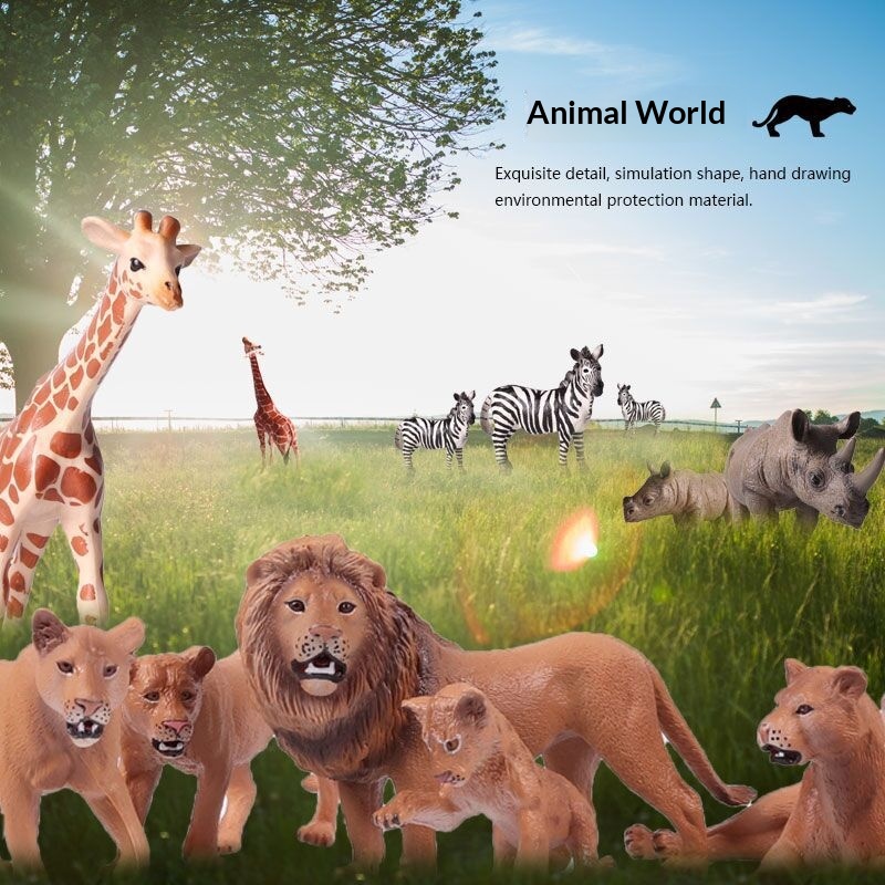 Tierfiguren Set Für Kinder Zur Kognitiven Simulation Bauernhof_voghion.com