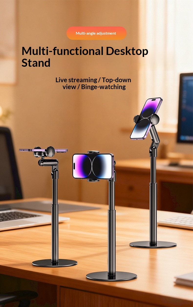 Overhead Video Stand For Phone And Tablet Rotating Adjustable_voghion.com