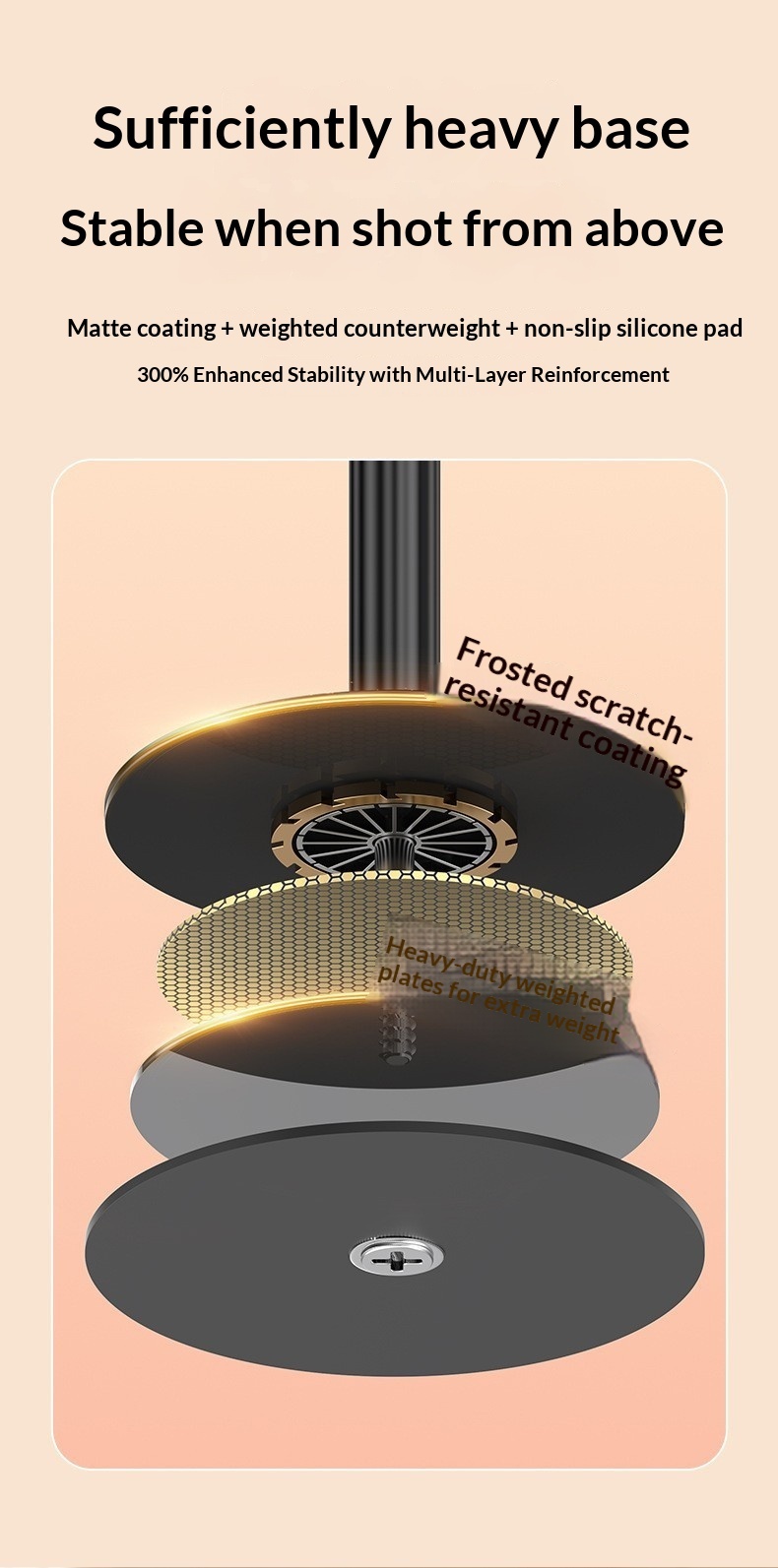 Overhead Video Stand For Phone And Tablet Rotating Adjustable_voghion.com