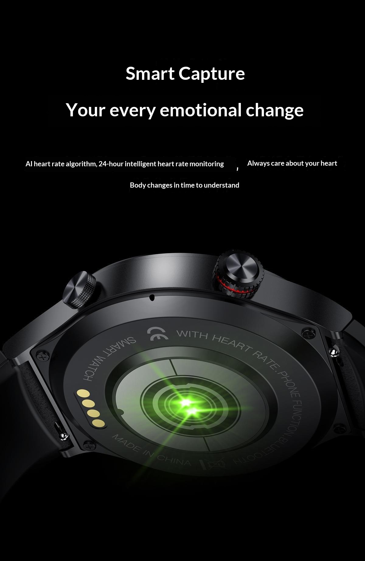 Neu QW33 EKG + PPG Musik-Player Schritt Zählen Bluetooth Anruf Smart_voghion.com