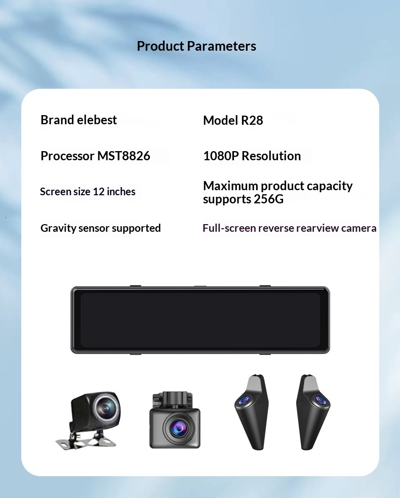 Dashcam 4k Mit Panorama Full Screen Display Wifi Nachtsicht_voghion.com