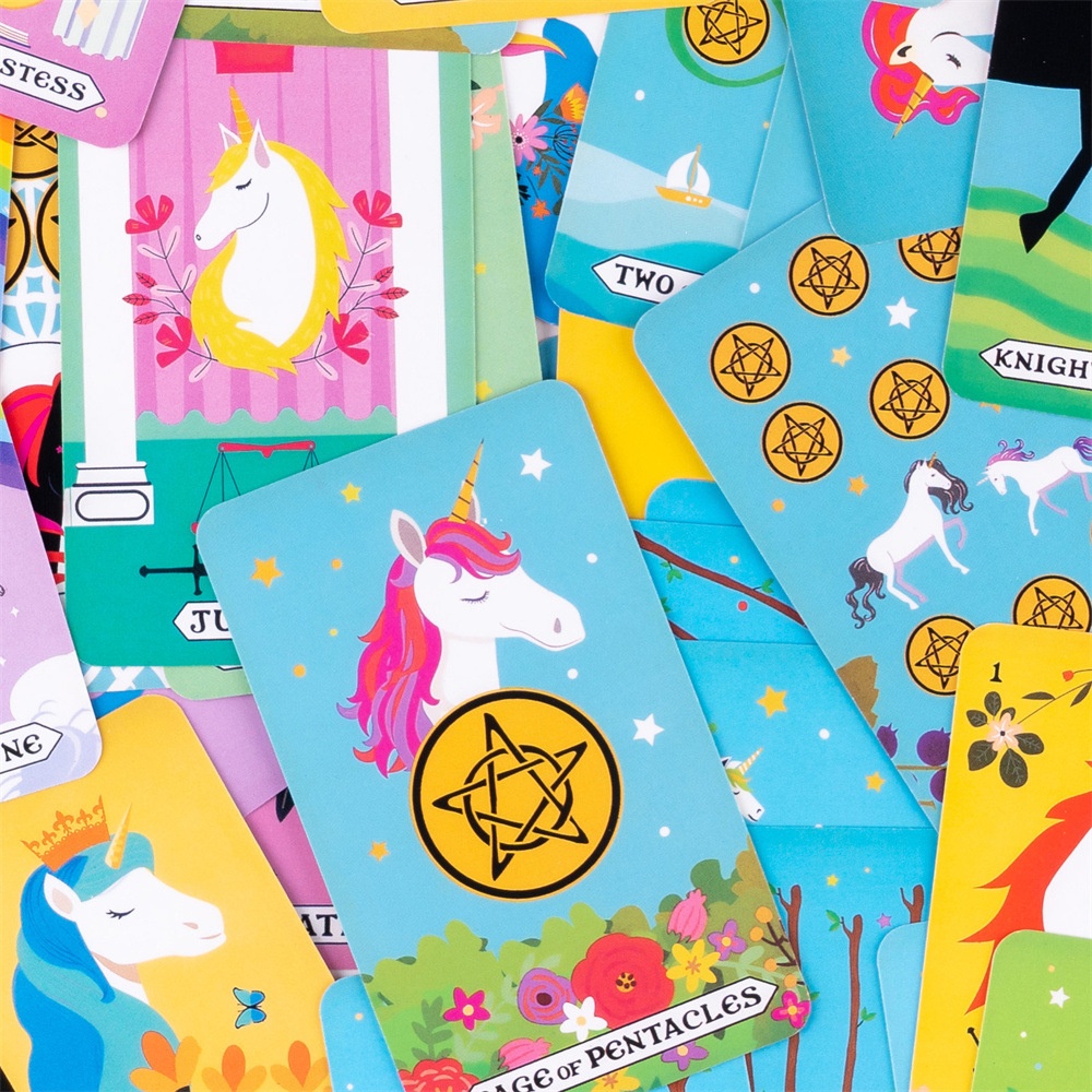 Mazzo da sogno Carta di proprietà intellettuale Tarocchi dell'unicorno arcobaleno_voghion.com