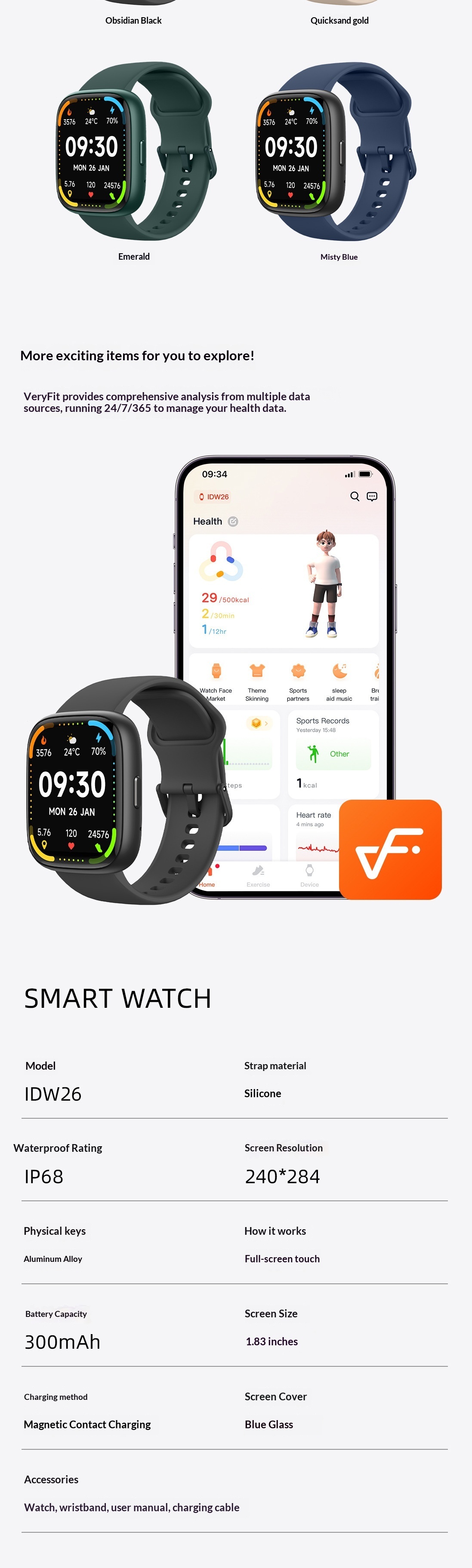 Smartwatch With Bluetooth Calling Alexa Voice Assistant And Fitness_voghion.com