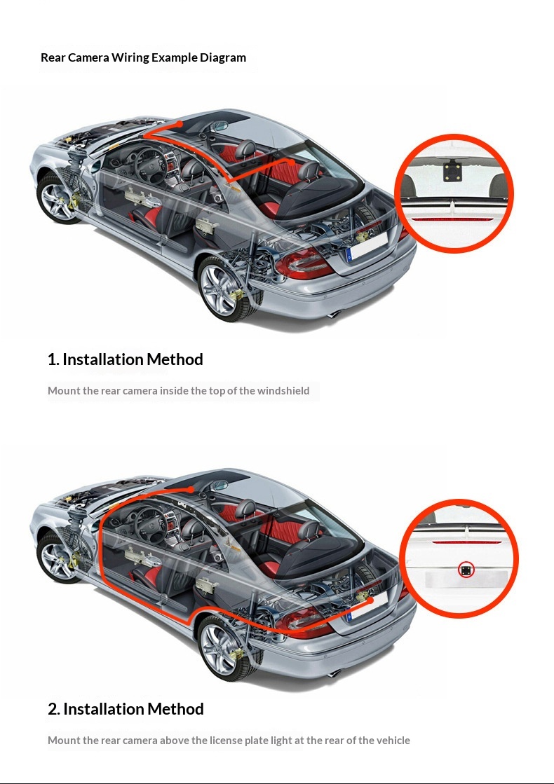Dashcam specchietto con telecamera anteriore e posteriore_voghion.com