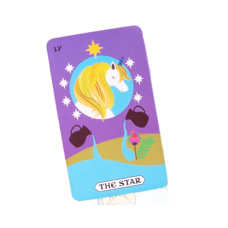 Mazzo da sogno Carta di proprietà intellettuale Tarocchi dell'unicorno arcobaleno_voghion.com
